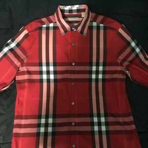 Burberry button up shirt